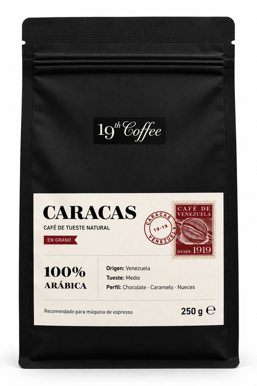 19th Coffee Caracas 250 g café venezolano en grano - frontal